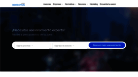 What Asesorias.com website looked like in 2022 (1 year ago)
