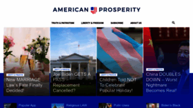 What Americanprosperity.com website looked like in 2022 (1 year ago)