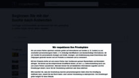 What Alleantworten.de website looked like in 2022 (1 year ago)