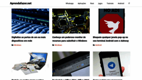 What Aprendafazer.net website looked like in 2022 (2 years ago)