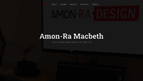 What Amon-ra.design website looked like in 2022 (2 years ago)
