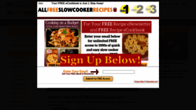What Allfreeslowcookerrecipes.com website looked like in 2022 (1 year ago)