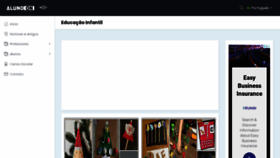 What Alunoon.com.br website looked like in 2022 (2 years ago)