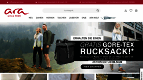 What Ara-shoes.de website looked like in 2022 (1 year ago)