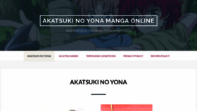 What Akatsuki-no-yona.com website looked like in 2022 (1 year ago)
