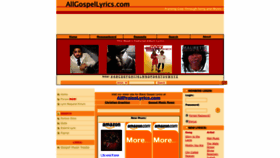 What Allgospellyrics.com website looked like in 2022 (1 year ago)