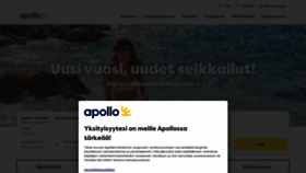 What Apollomatkat.fi website looked like in 2022 (1 year ago)