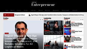 What Apacentrepreneur.com website looked like in 2022 (3 years ago)