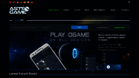 What Astrogame.org website looked like in 2022 (1 year ago)