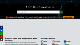 What Allinonedownloader.com website looked like in 2022 (1 year ago)