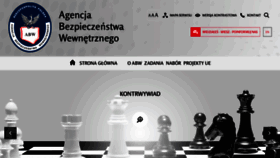 What Abw.gov.pl website looked like in 2022 (1 year ago)