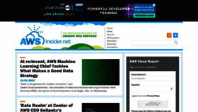 What Awsinsider.net website looked like in 2022 (1 year ago)