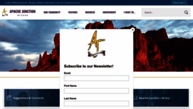 What Apachejunctionaz.gov website looked like in 2022 (1 year ago)