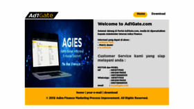 What Ad1gate.com website looked like in 2022 (1 year ago)