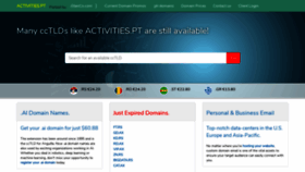 What Activities.pt website looked like in 2022 (3 years ago)