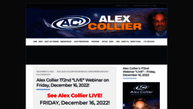 What Alexcollier.org website looked like in 2022 (1 year ago)