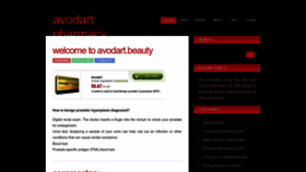 What Avodart.beauty website looked like in 2022 (1 year ago)