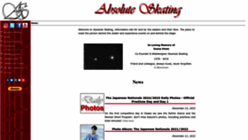 What Absoluteskating.com website looked like in 2022 (1 year ago)