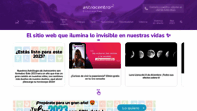 What Astrocentro.com website looked like in 2022 (1 year ago)