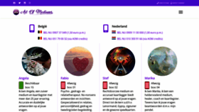 What Artofmediums.be website looked like in 2022 (2 years ago)