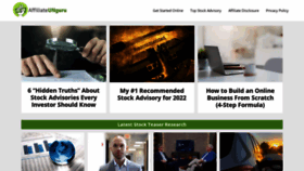 What Affiliateunguru.com website looked like in 2022 (1 year ago)