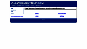 What Allwebdevhelp.com website looked like in 2022 (1 year ago)