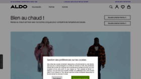 What Aldoshoes.fr website looked like in 2023 (1 year ago)