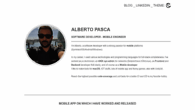 What Albertopasca.it website looked like in 2023 (1 year ago)