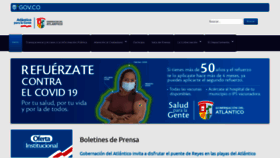 What Atlantico.gov.co website looked like in 2023 (1 year ago)