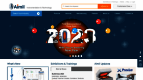 What Aimil.com website looked like in 2023 (1 year ago)