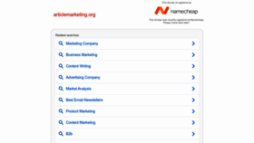 What Articlemarketing.org website looked like in 2023 (1 year ago)