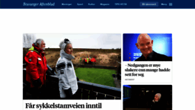 What Aftenbladet.no website looked like in 2023 (1 year ago)