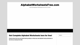 What Alphabetworksheetsfree.com website looked like in 2023 (1 year ago)