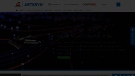 What Artesyn.com website looked like in 2023 (1 year ago)