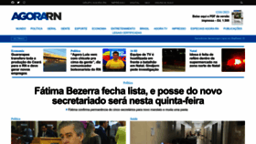 What Agorarn.com.br website looked like in 2023 (3 years ago)