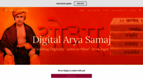 What Aryasamaj.org website looked like in 2023 (1 year ago)