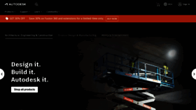 What Autodesk.ae website looked like in 2023 (1 year ago)