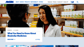 What Amgen.com website looked like in 2023 (1 year ago)
