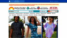 What Alohaoutlet.com website looked like in 2023 (1 year ago)