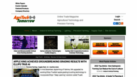 What Agritechtomorrow.com website looked like in 2023 (1 year ago)