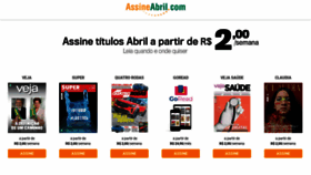 What Abril.com.br website looked like in 2023 (1 year ago)