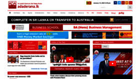 What Adaderana.lk website looked like in 2023 (1 year ago)