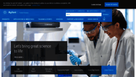 What Agilent.com website looked like in 2023 (1 year ago)