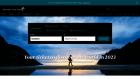 What Airnewzealand.co.nz website looked like in 2023 (2 years ago)