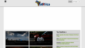 What Allafrica.com website looked like in 2023 (1 year ago)