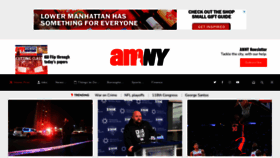 What Amny.com website looked like in 2023 (1 year ago)
