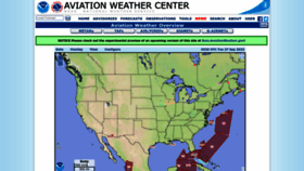 What Aviationweather.gov website looked like in 2023 (1 year ago)