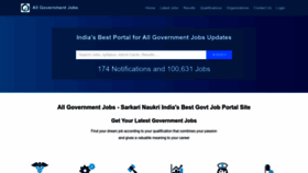 What Allgovernmentjobs.in website looked like in 2023 (2 years ago)