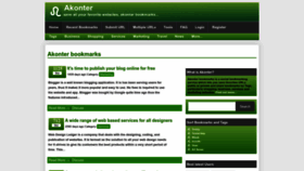 What Akonter.com website looked like in 2023 (1 year ago)