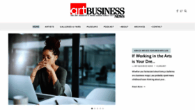 What Artbusinessnews.com website looked like in 2023 (1 year ago)